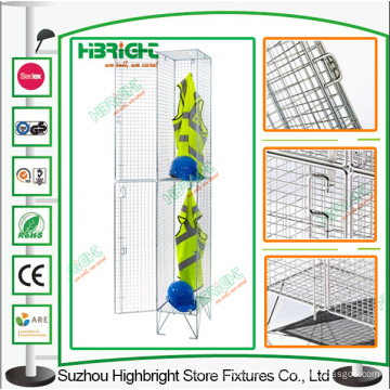 Building Site Stahldraht Mesh Locker für hängende Kleidung